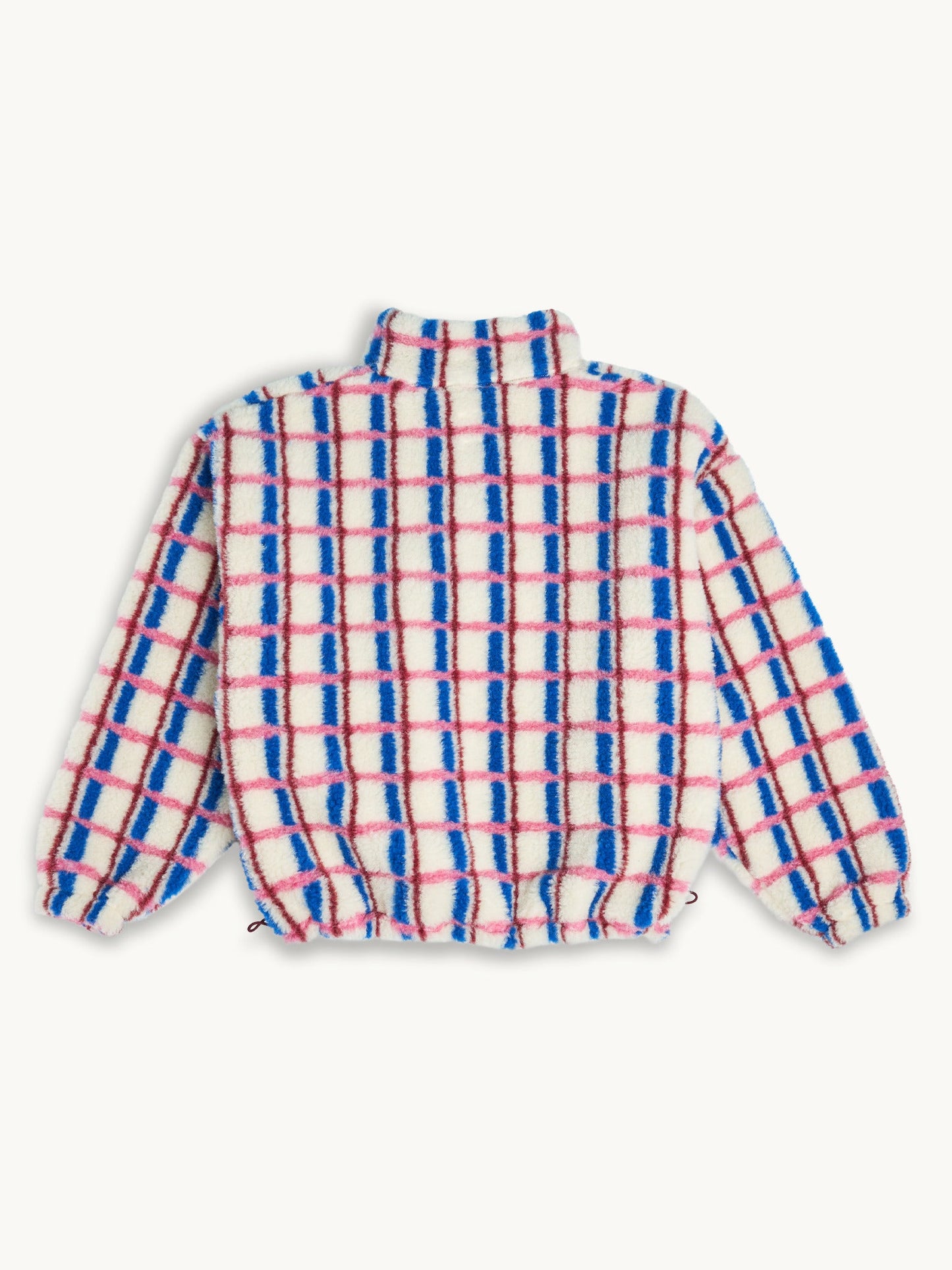 Happy Mess Merino Jacke | Pink & Cobalt Aufgeweckt