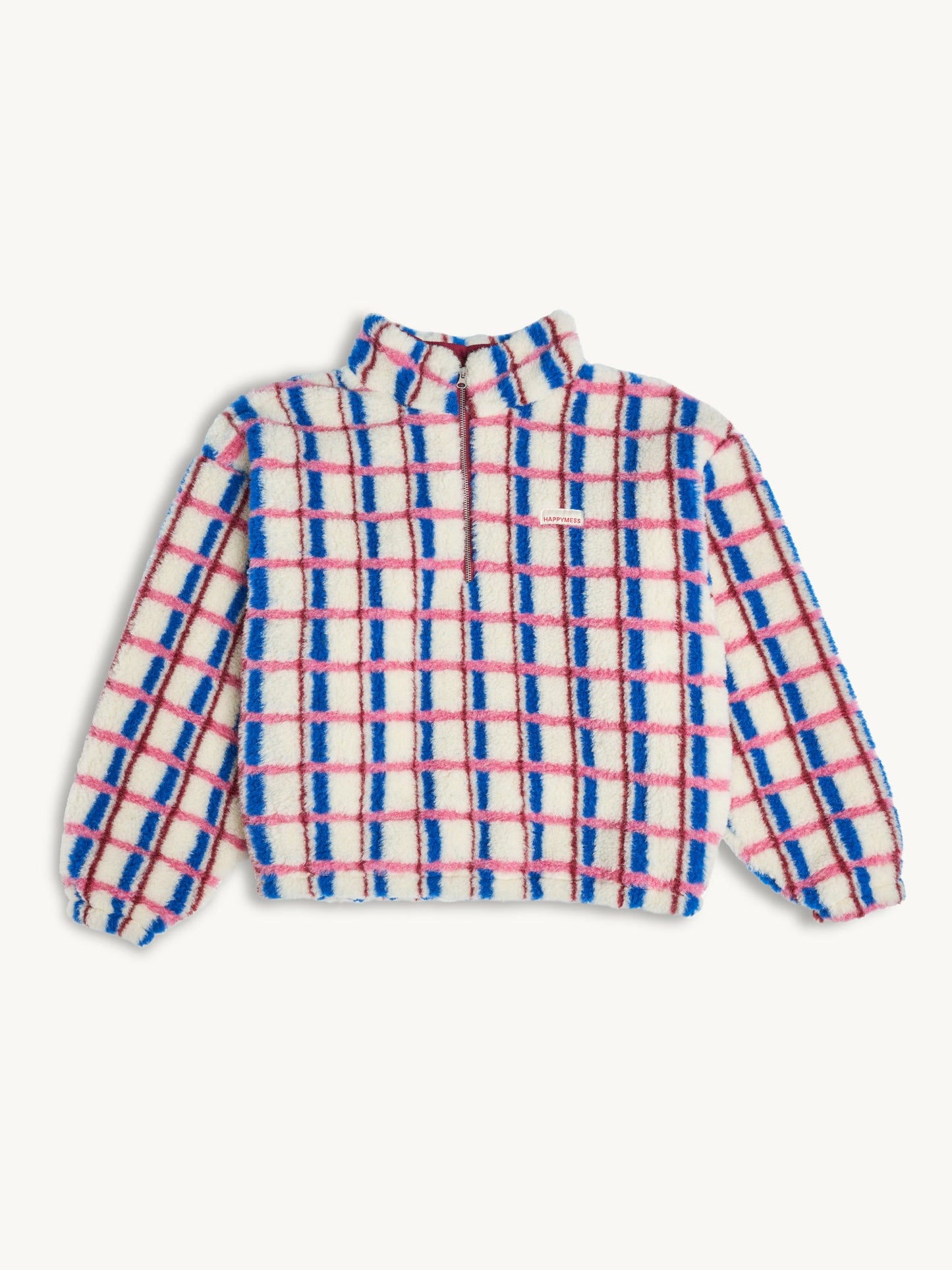 Happy Mess Merino Jacke | Pink & Cobalt Aufgeweckt