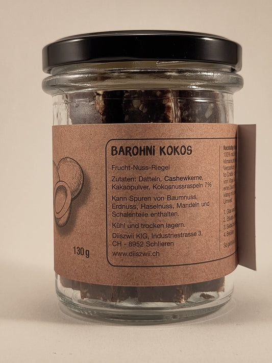 Diiszwii Kokos Frucht-Nuss Riegel Aufgeweckt