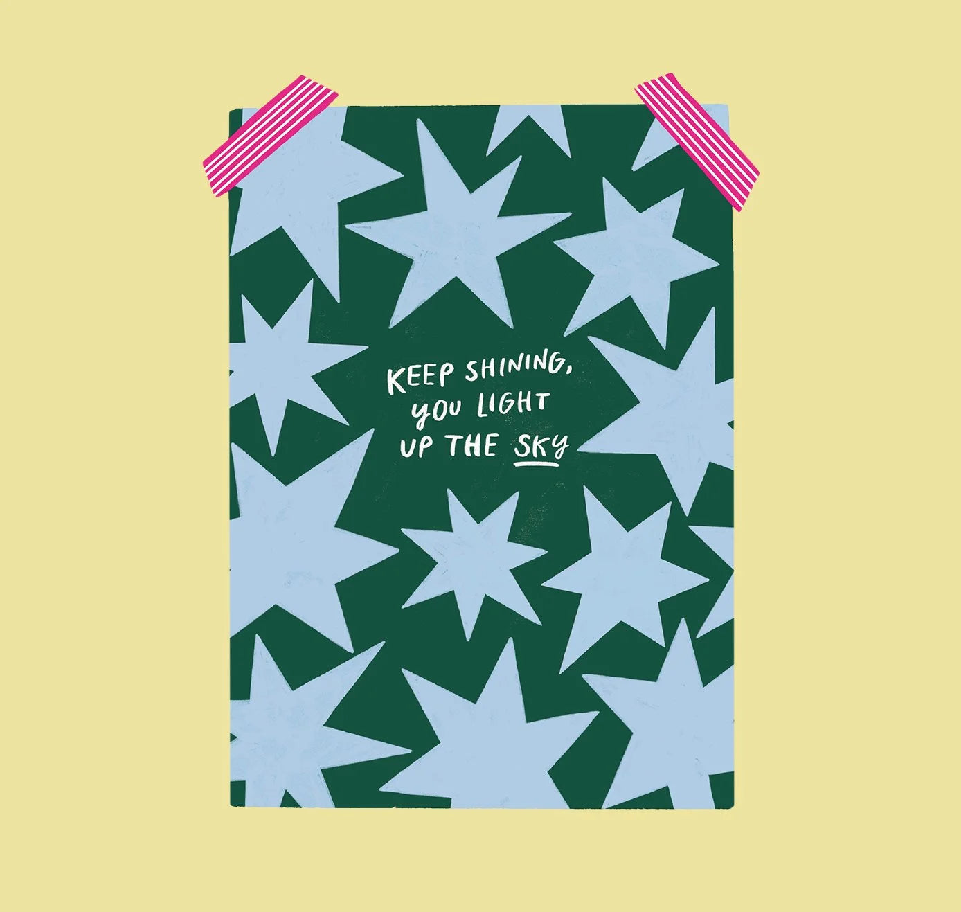 estheticgoods Postkarte | Keep Shining Aufgeweckt