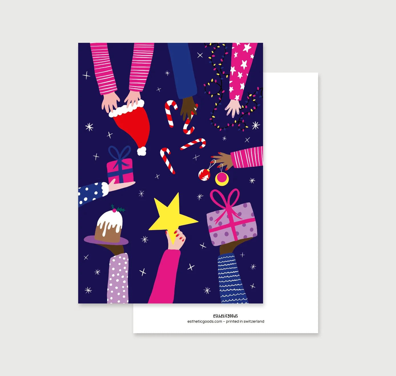 estheticgoods Postkarte | Magische Weihnachten Aufgeweckt