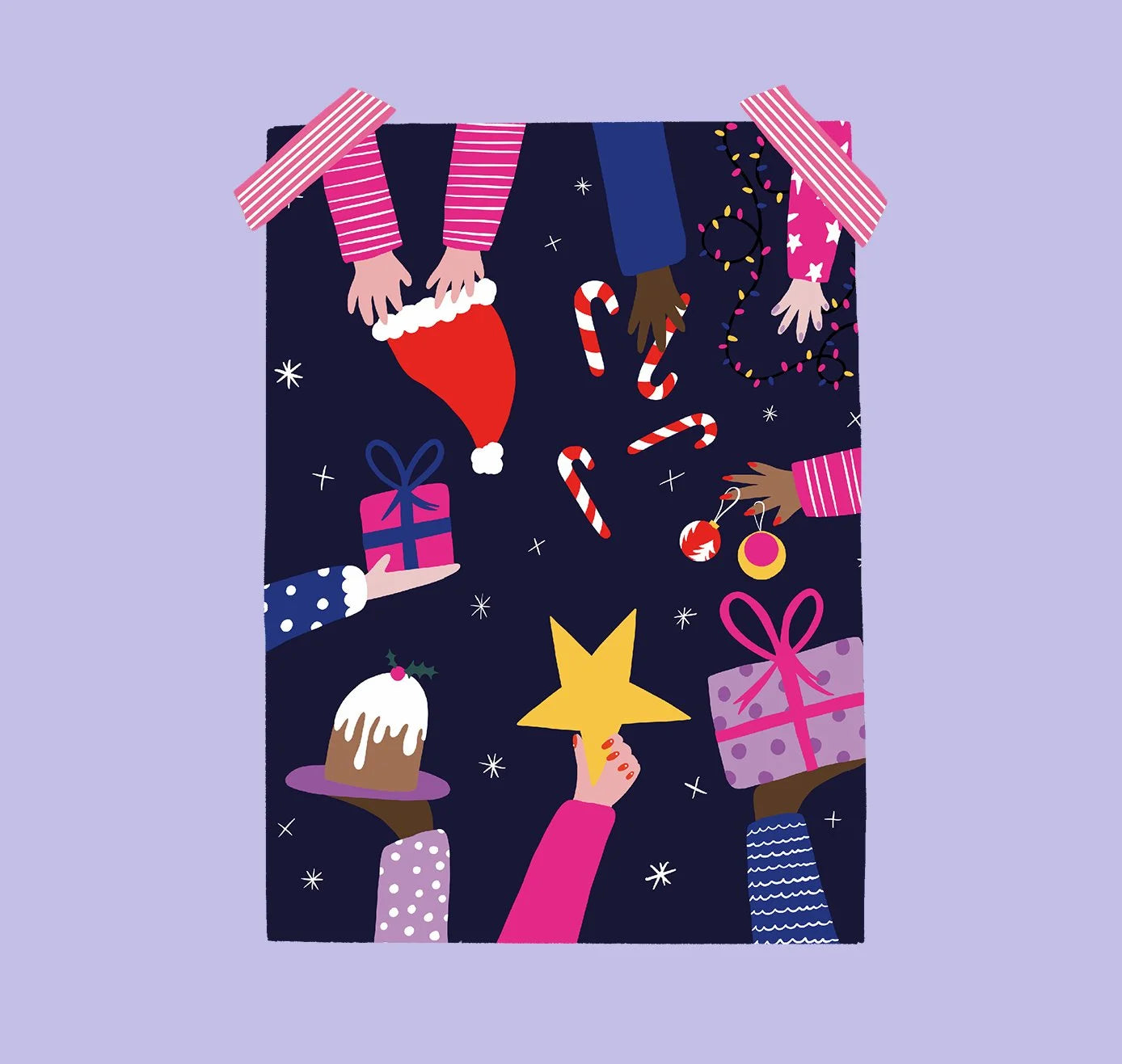 estheticgoods Postkarte | Magische Weihnachten Aufgeweckt