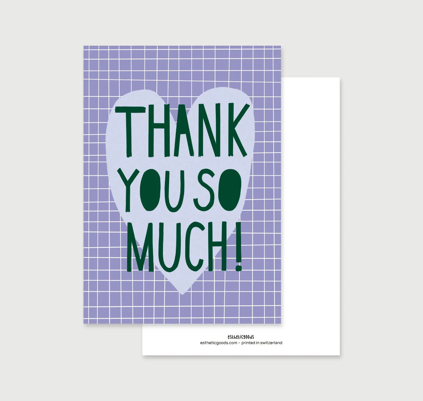 estheticgoods Postkarte | Thank You So Much Aufgeweckt