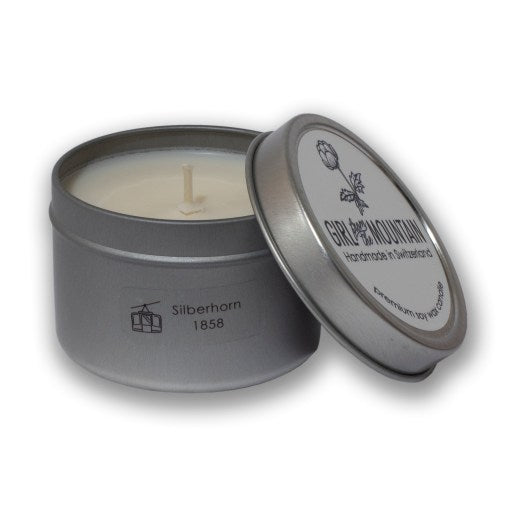 Girl from the Mountain „Silberhorn 1858“ Reisekerze Aufgeweckt