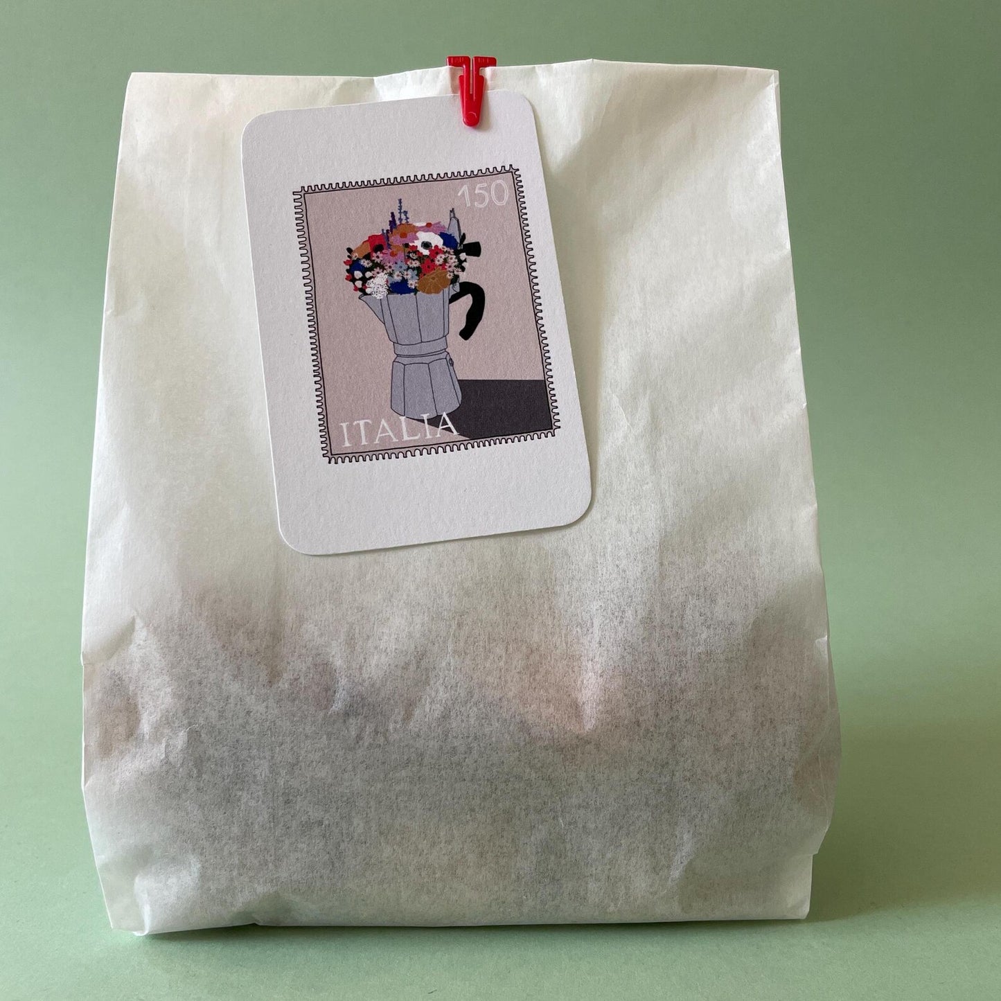 Enskild Mini Karte | Bialetti (italienische Kaffeeliebe) Aufgeweckt