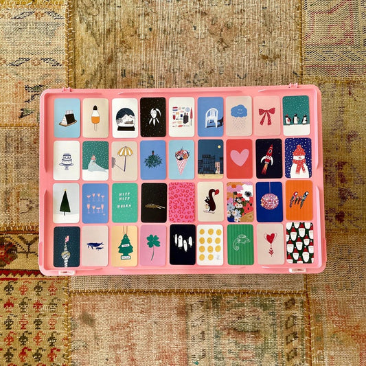 Enskild Mini Karte | Kleeblatt (Glückwunschkarte) Aufgeweckt