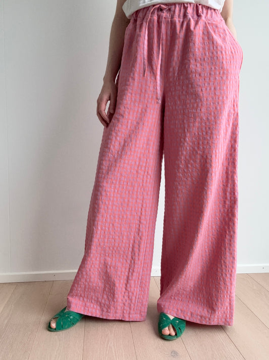 Wild Sparkle Culotte "Vichy Karo" – Orange-Flieder Aufgeweckt