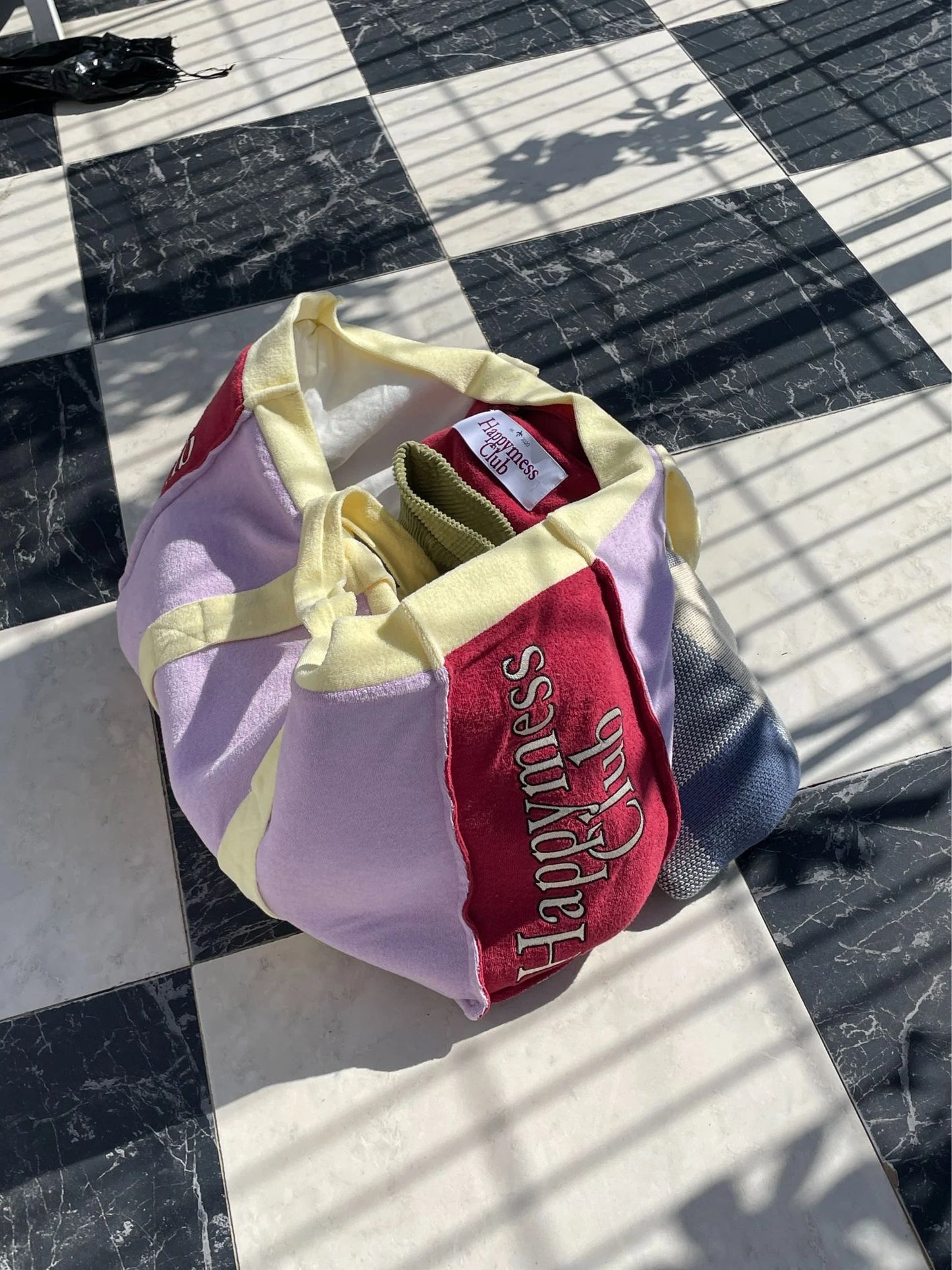 Happymess Tasche Terry Bag - Colour Block Aufgeweckt