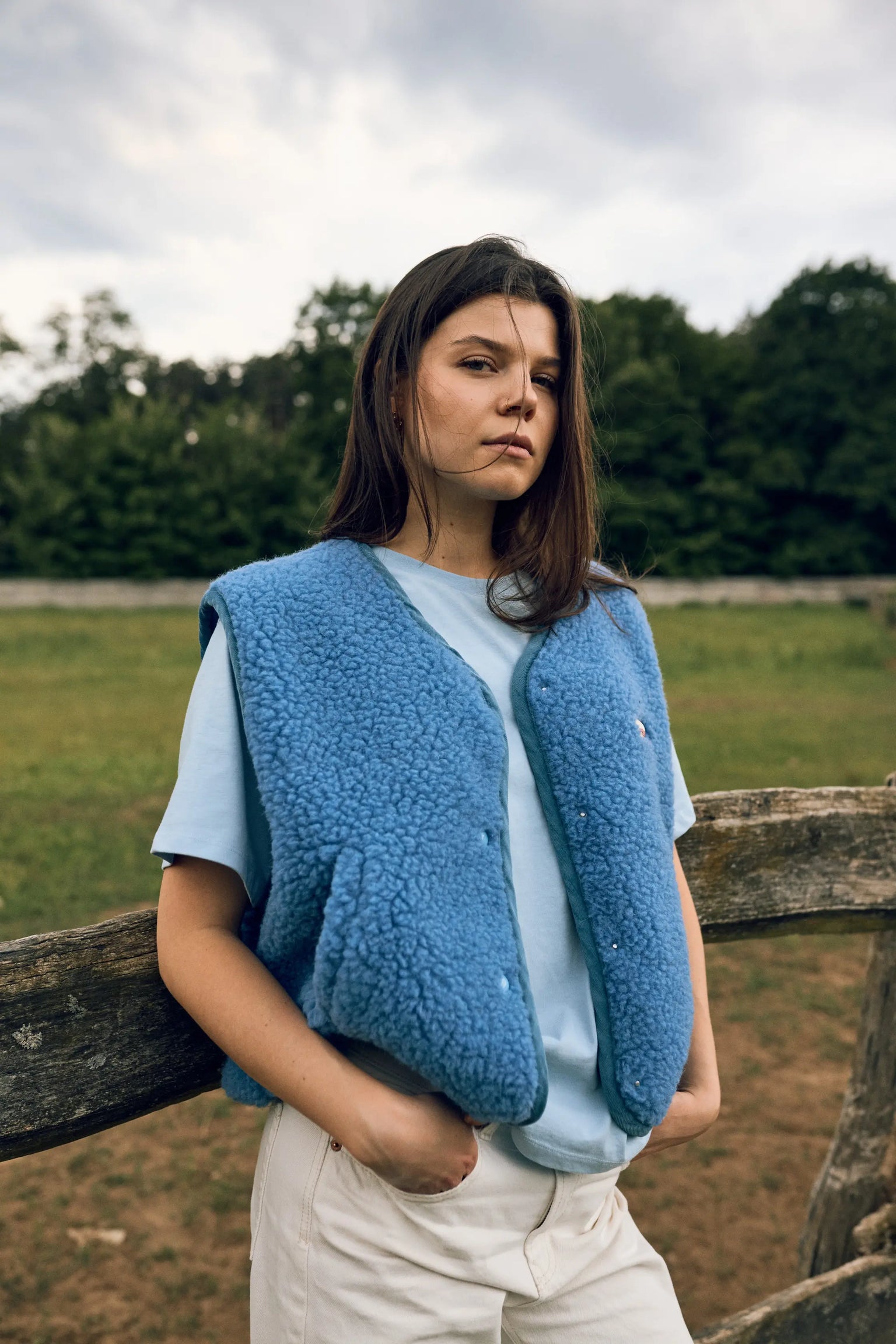 Happymess Merino Weste | Ice Blue | Vorbestellung Lieferung Mitte November Aufgeweckt