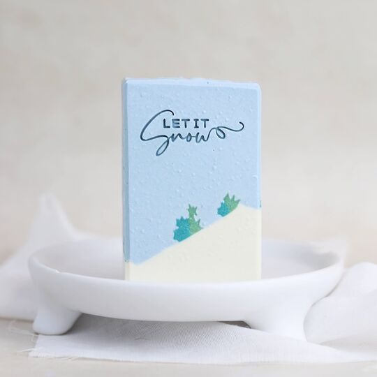 Seifenstück Winterseife „Let it snow“ Aufgeweckt
