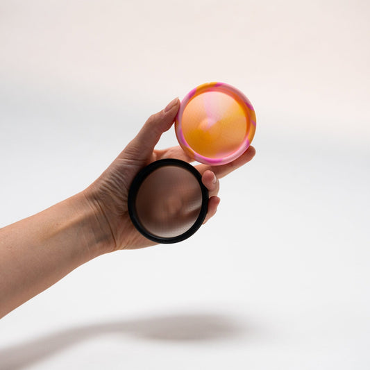 Period Menstruationsdisk (medizinisches Silikon) Aufgeweckt