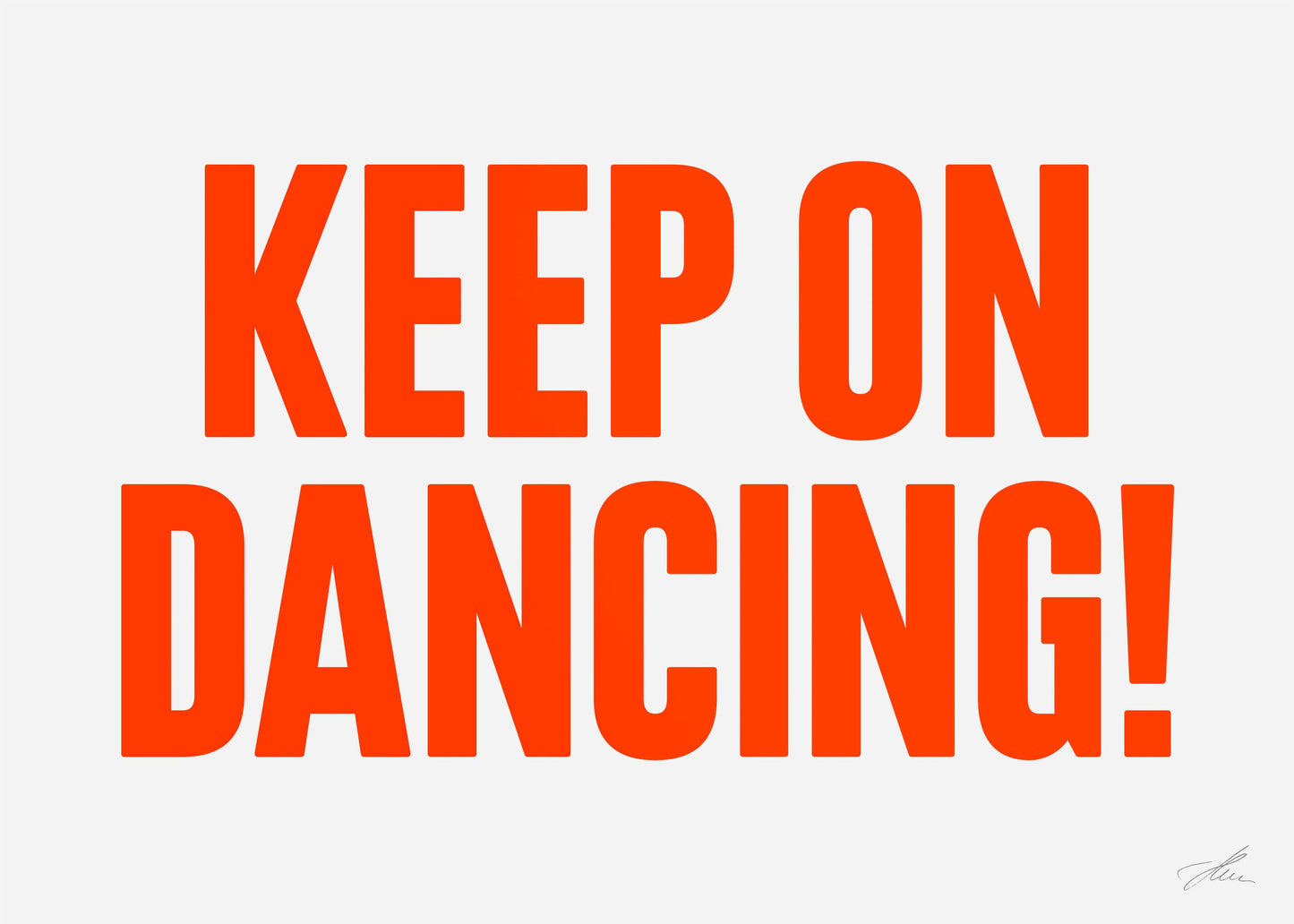Poster: Keep on dancing!