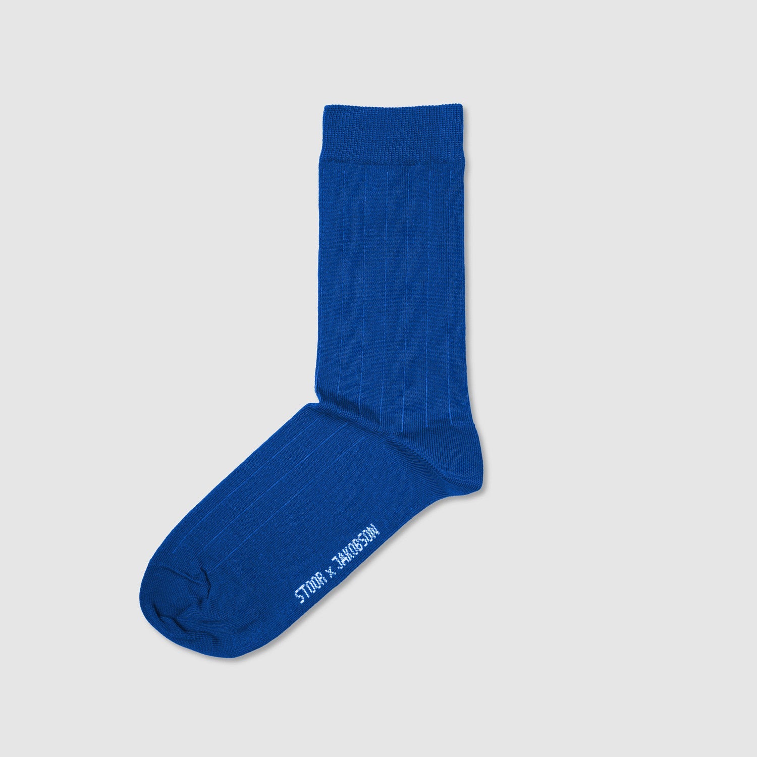 Thomas Jakobson Wadensocken – leicht gerippt – Royalblau Aufgeweckt