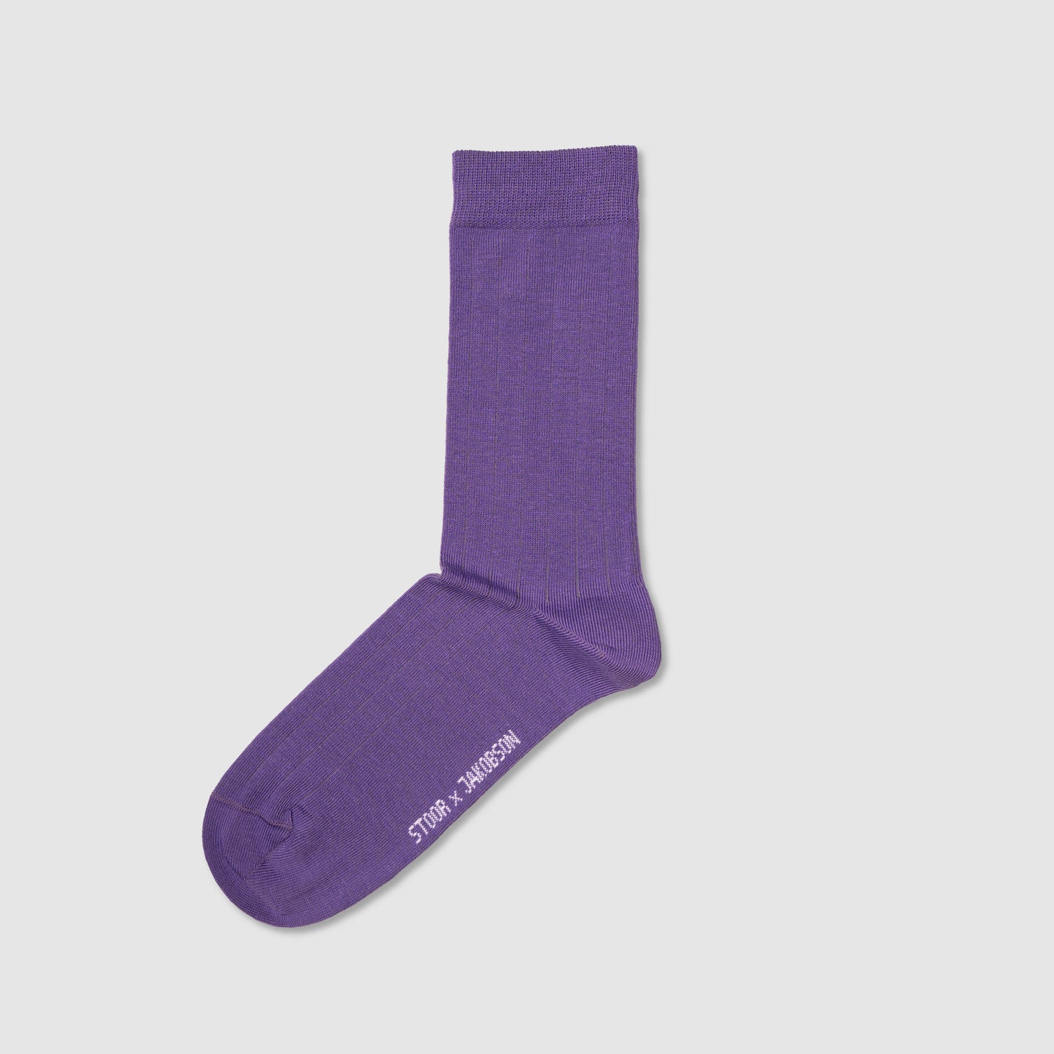 Thomas Jakobson Feinrippsocken Uni | Violett Aufgeweckt