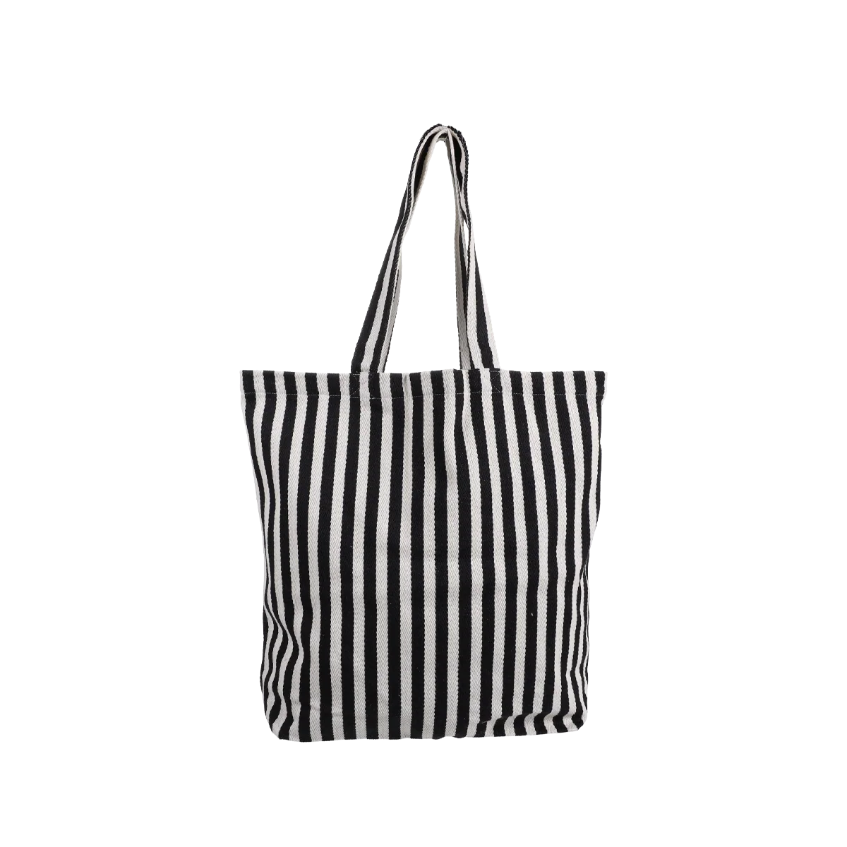 Kado Design Baumwolltasche Natur | eingewebte schwarze Streifen Aufgeweckt