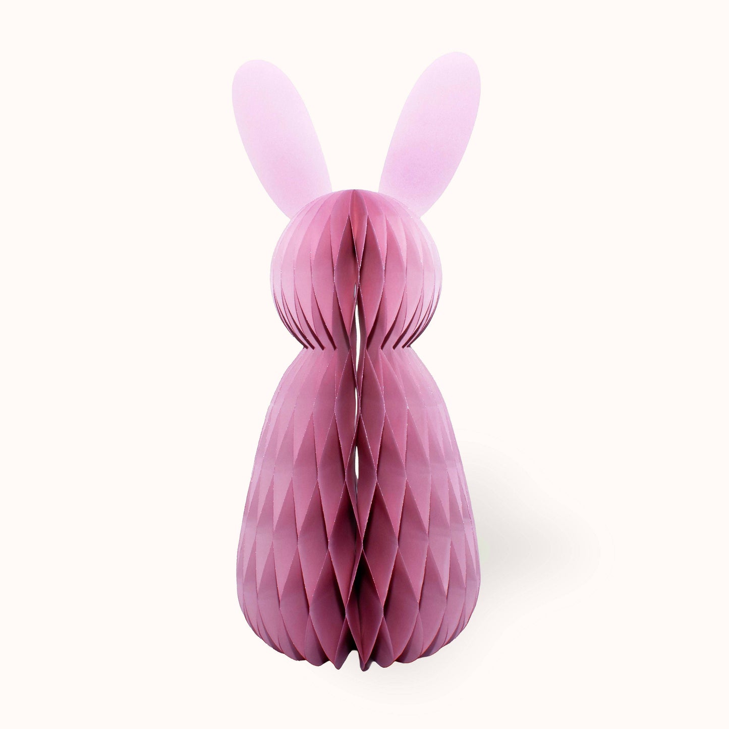 by Vivi. Osterhase aus Papier 60 cm Rosa Aufgeweckt