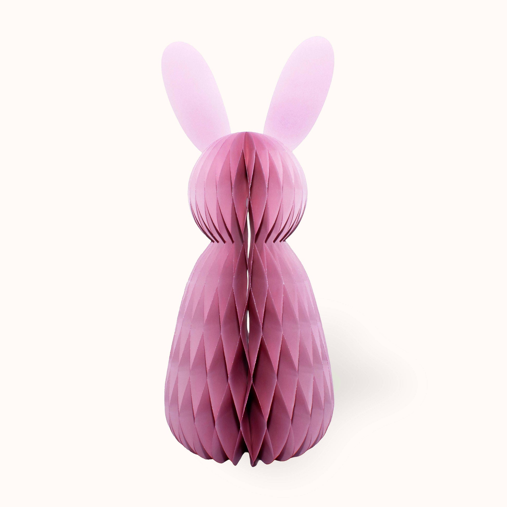 by Vivi. Osterhase aus Papier 60 cm Rosa Aufgeweckt