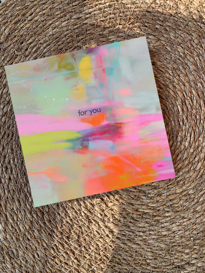 Ute Arnold / Hej.Ibiza Postkarte * for you * quadratisch Aufgeweckt