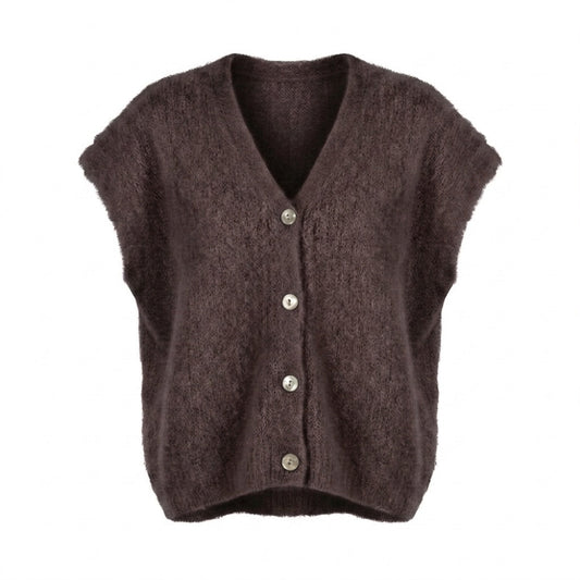 Bazaar Noir Oversized Weste Polly | Braun Aufgeweckt
