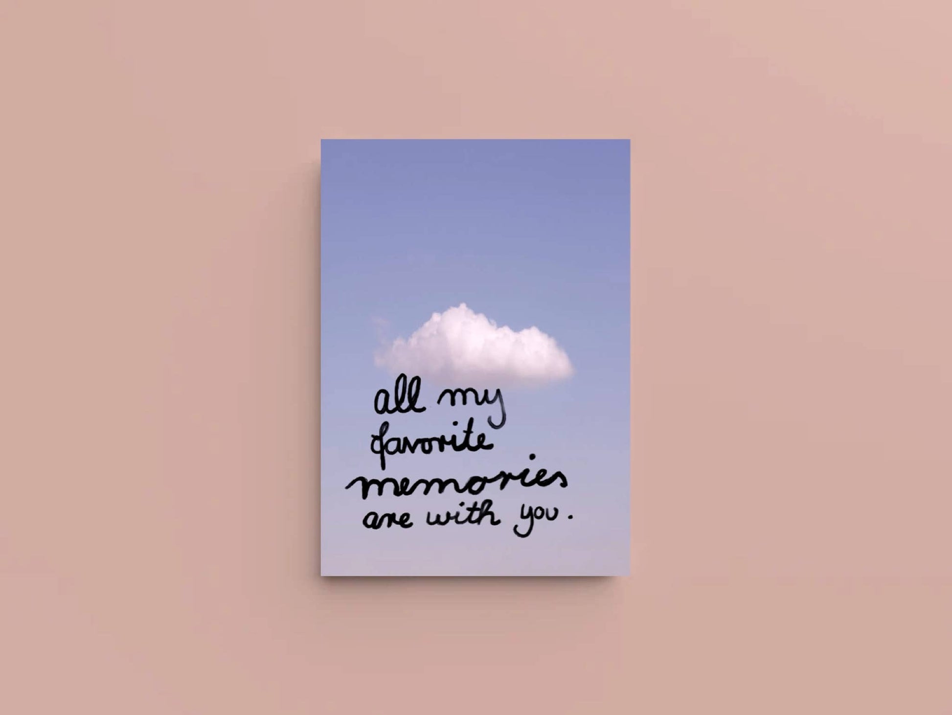 Ute Arnold / Hej.Ibiza Postkarte | all of my favorite memories are with you Aufgeweckt