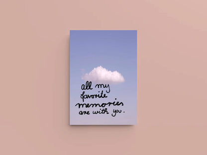 Ute Arnold / Hej.Ibiza Postkarte | all of my favorite memories are with you Aufgeweckt