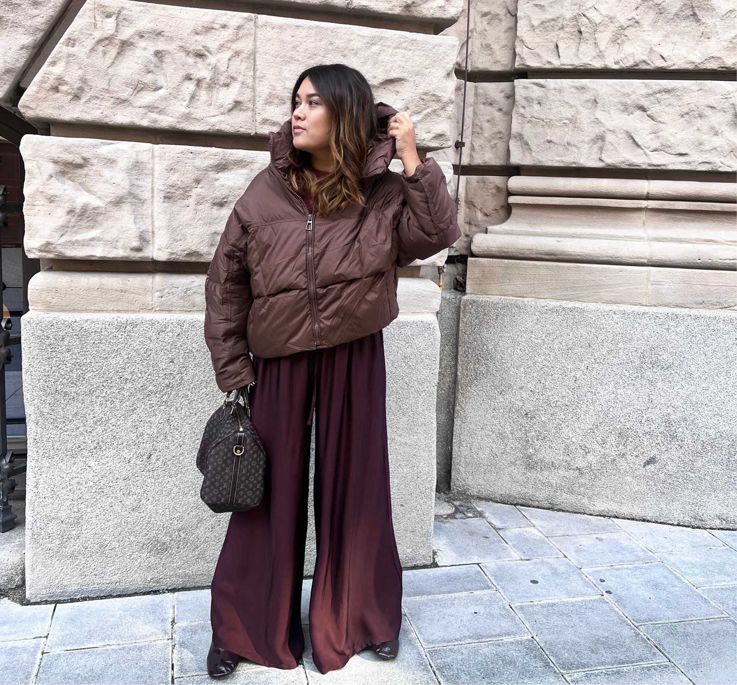 Hose Shiny | Bordeaux