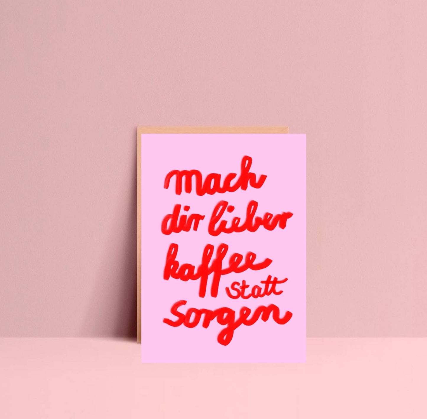 Ute Arnold / Hej.Ibiza Mach dir lieber Kaffee statt Sorgen * Postkarte Aufgeweckt