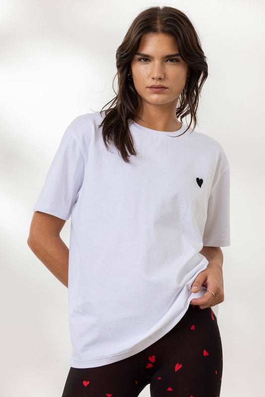 Shirt Hearts – Weiß