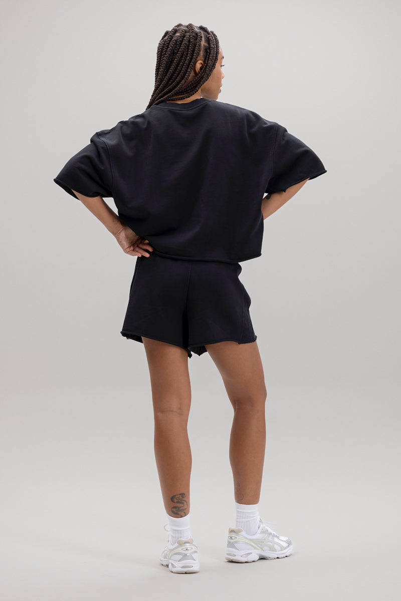 Short Sleeve Sweat – Schwarz