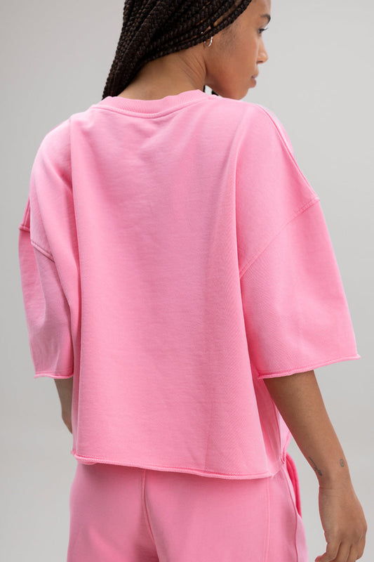 Short Sleeve Sweat – Rosewood
