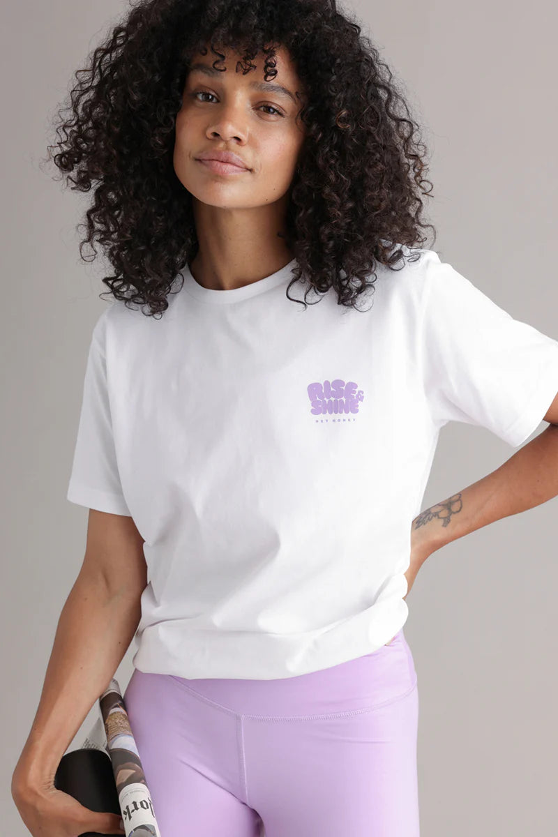 Hey Honey T-Shirt | Moon White Aufgeweckt