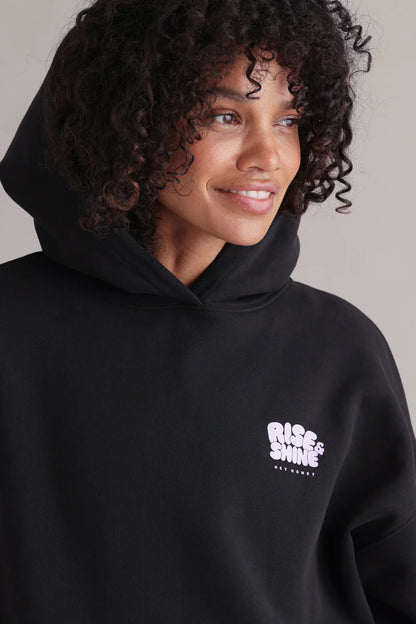 Hey Honey Hoodie | Moon Black Aufgeweckt