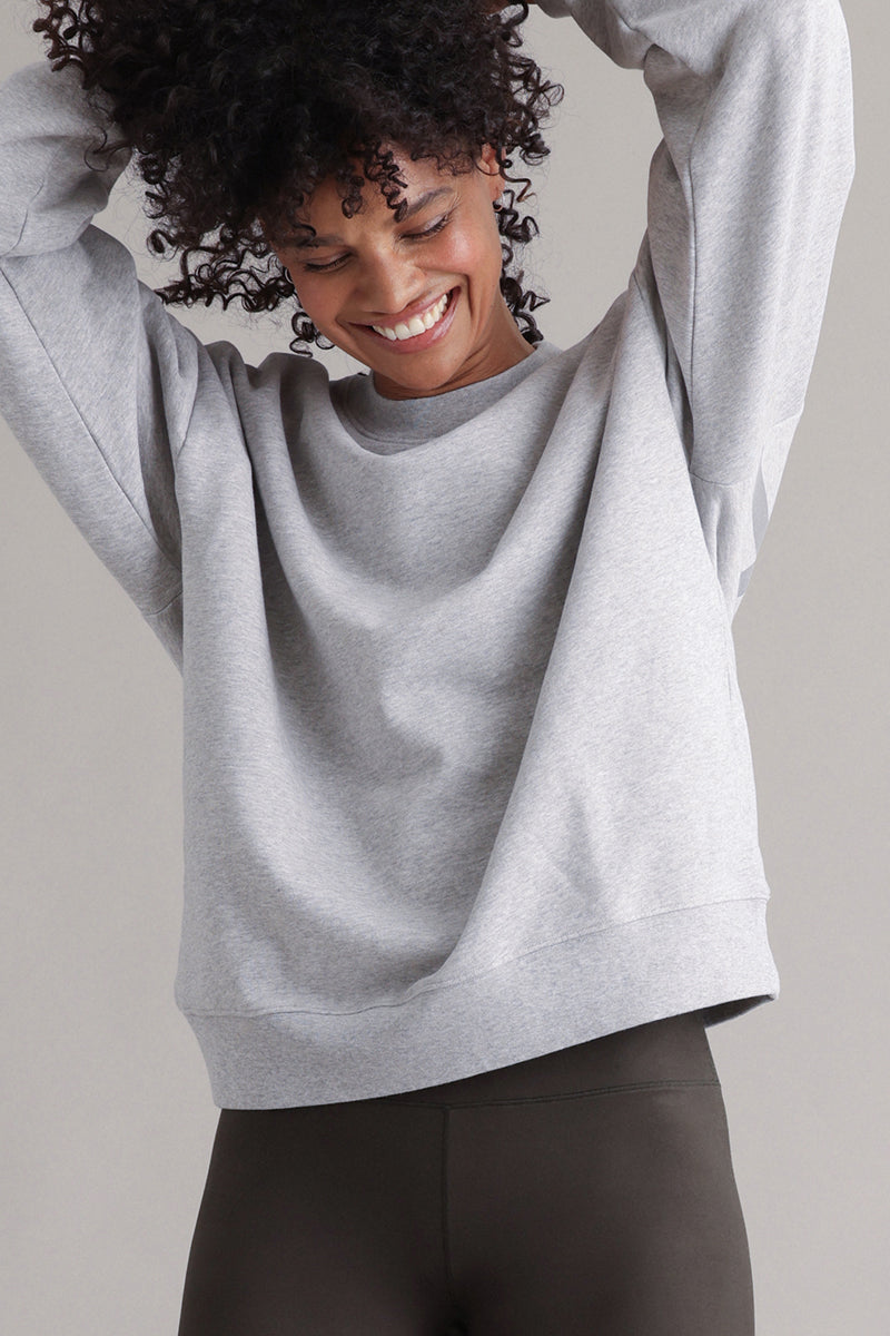 Hey Honey Sweatshirt | Reflect Grey Melange Aufgeweckt