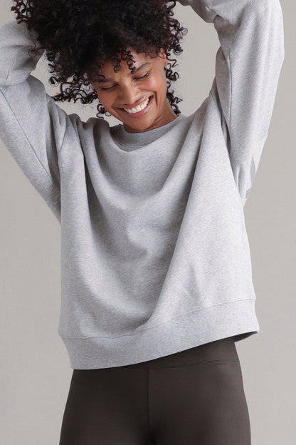 Hey Honey Sweatshirt | Reflect Grey Melange Aufgeweckt