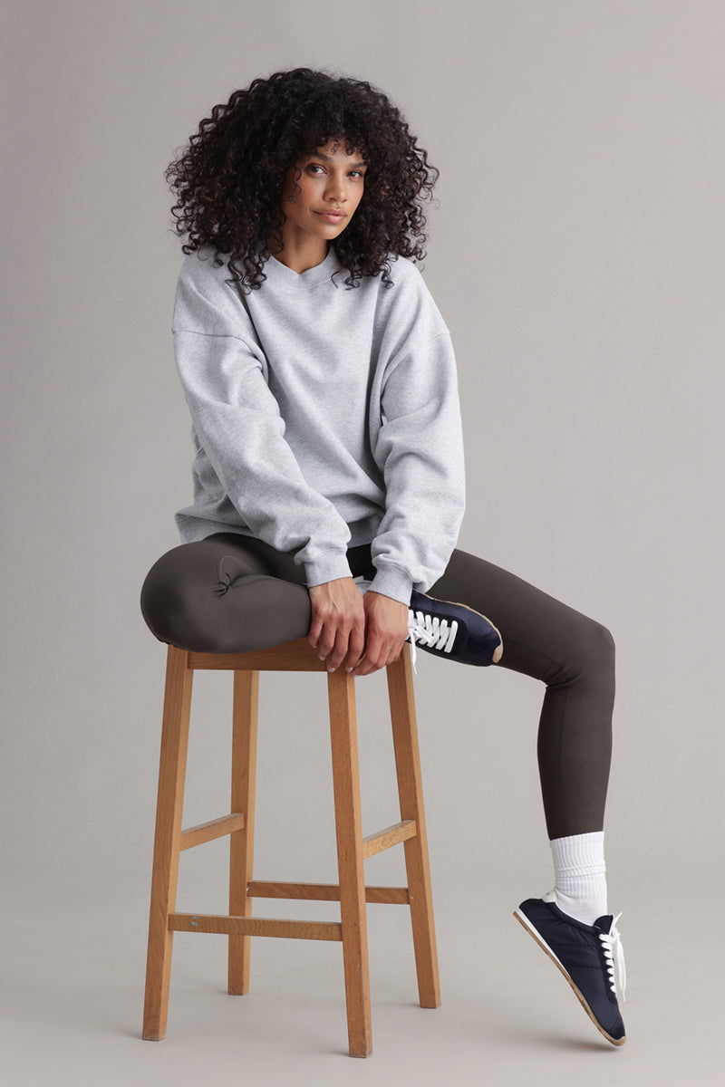 Hey Honey Sweatshirt | Reflect Grey Melange Aufgeweckt