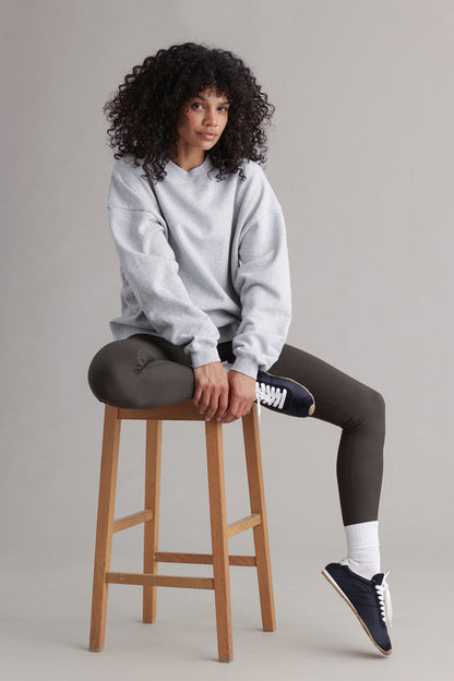 Hey Honey Sweatshirt | Reflect Grey Melange Aufgeweckt