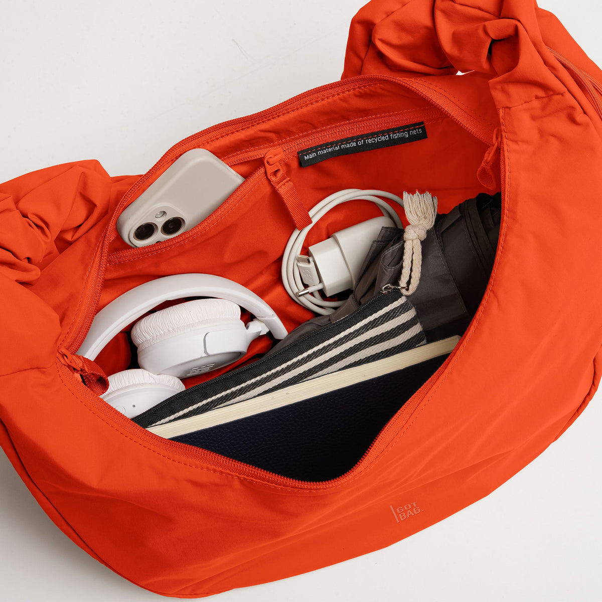 GOT BAG Moon Bag Ruffle | hot coral Aufgeweckt