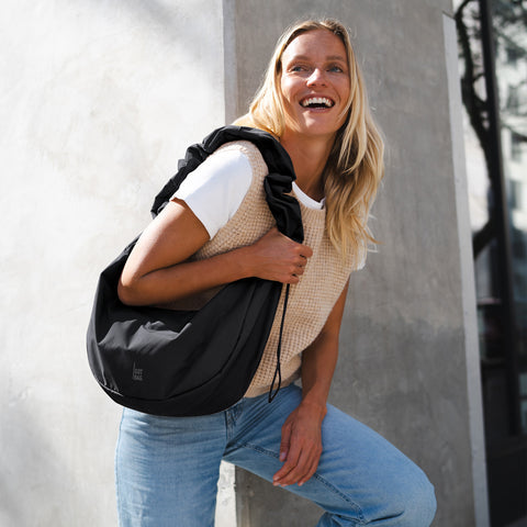 GOT BAG Moon Bag Ruffle | Black Monochrome Aufgeweckt