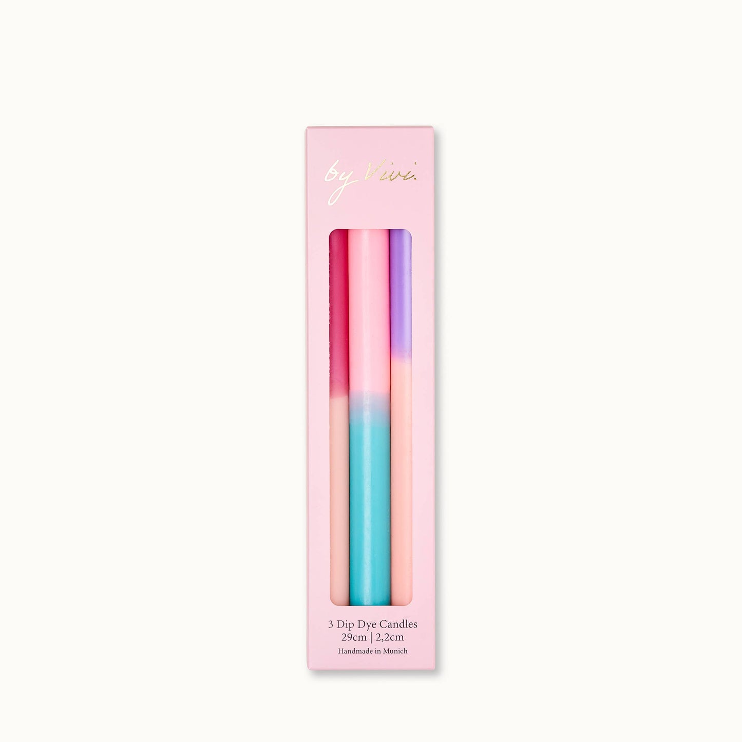 by Vivi. Kerzen-Set Dip-Dye Tall | Sorbet Aufgeweckt