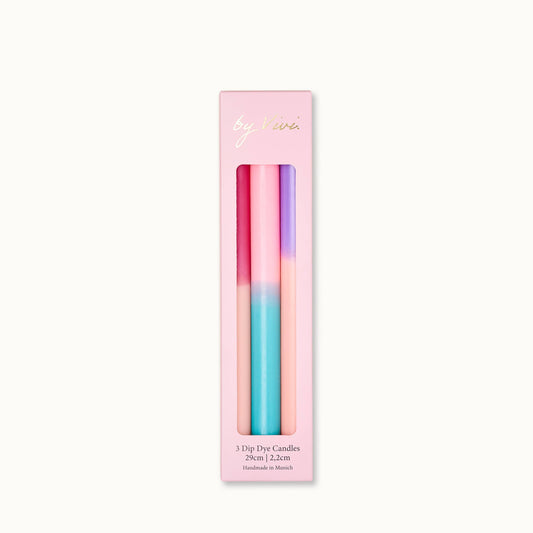 by Vivi. Kerzen-Set Dip-Dye Tall | Sorbet Aufgeweckt