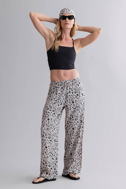 Hey Honey Summer Pants Mono Leo Oatmeal Aufgeweckt