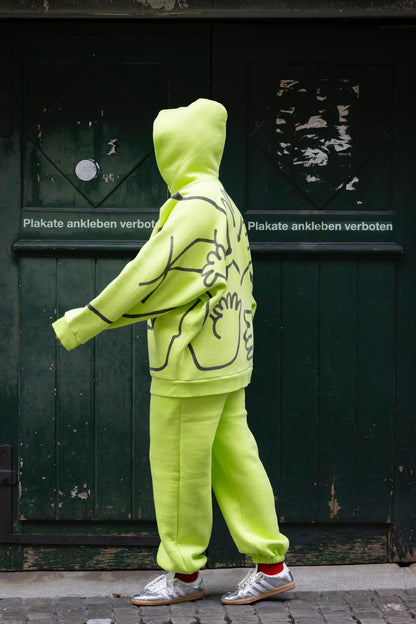 OL Magasin/ WOW Illustrations Hoodie | Neon Aufgeweckt