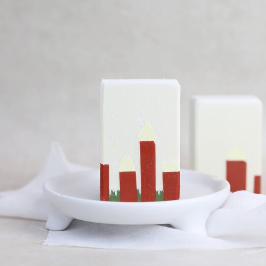 Seifenstück Winterseife „Adventskranz“ Aufgeweckt