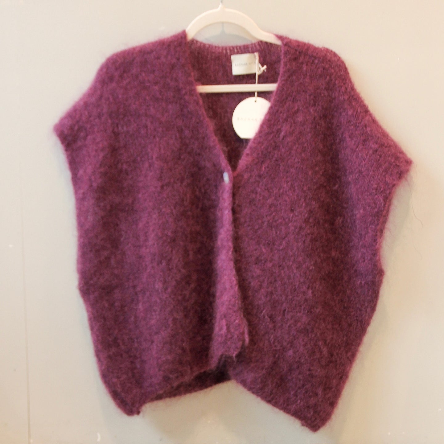 Weste Polly (Oversized) | Pflaume