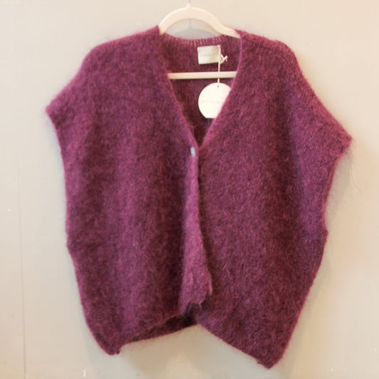 Weste Polly (Oversized) | Pflaume