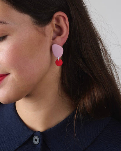 DELAROSA STUDIO Ohrstecker | Mini Rosa Aufgeweckt
