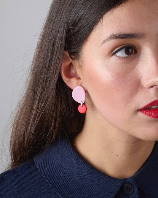 DELAROSA STUDIO Ohrstecker | Mini Rosa Aufgeweckt