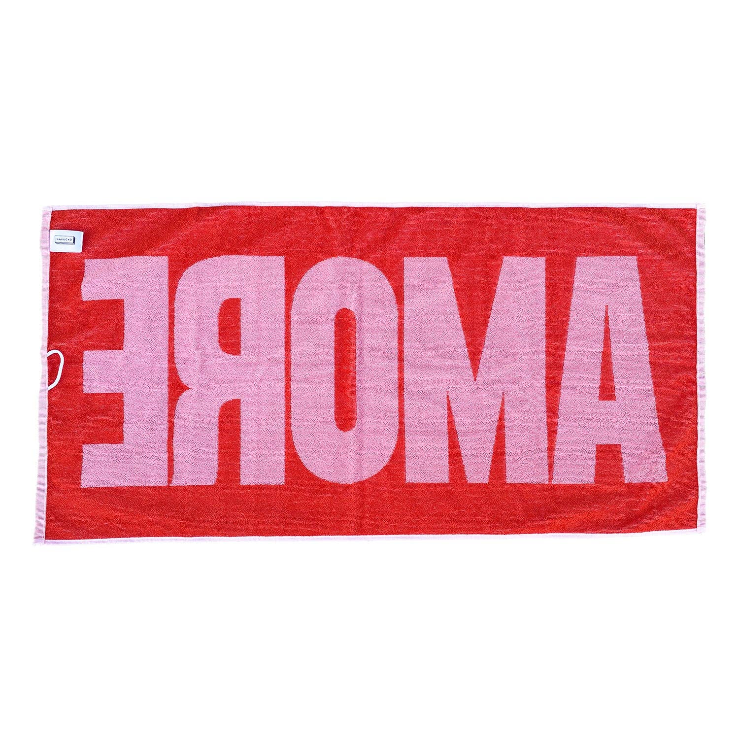 NAVUCKO Handtuch AMORE, Rosa/Rot Aufgeweckt