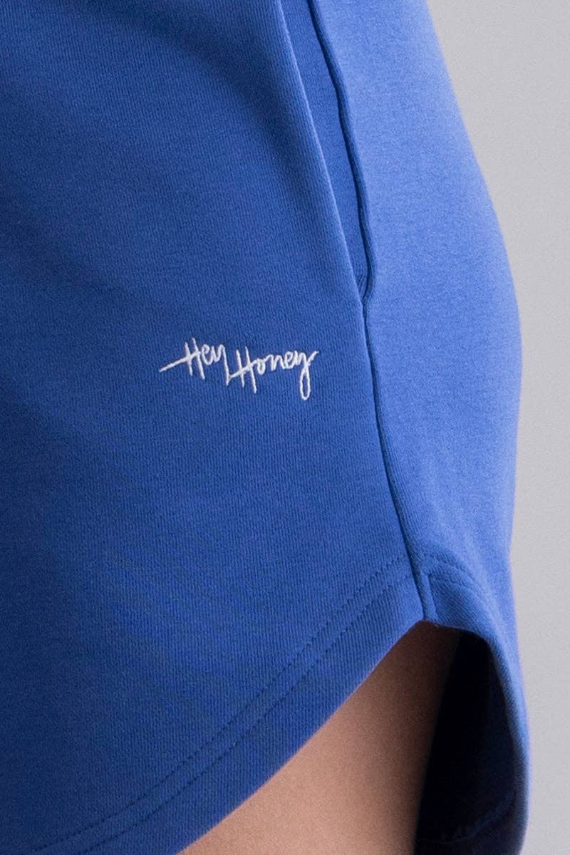 Hey Honey Boxing Sweat Shorts Royal Blue Aufgeweckt