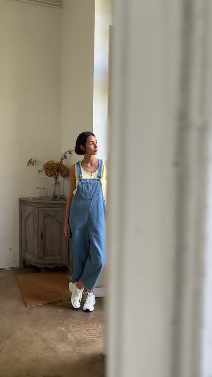 Poudre Organic Latzhose | Denim Blue | pre-order Mitte Juni Aufgeweckt